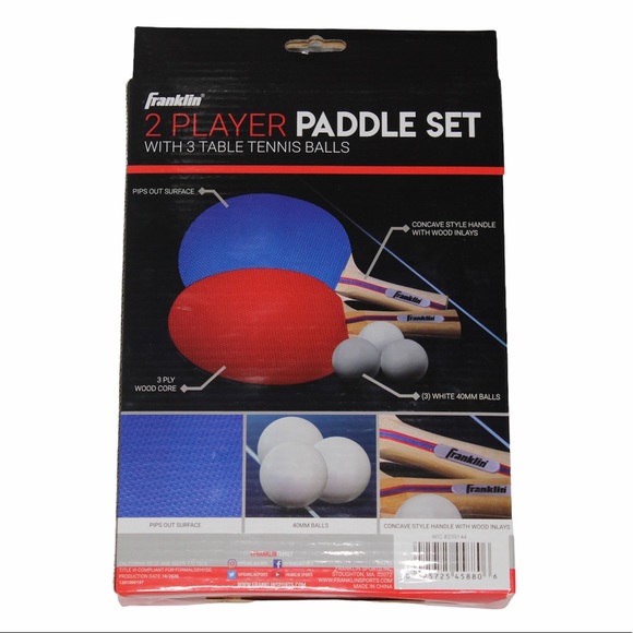 2 player Ping Pong Table Tennis Paddle and Ball Set - Picture 2 of 2